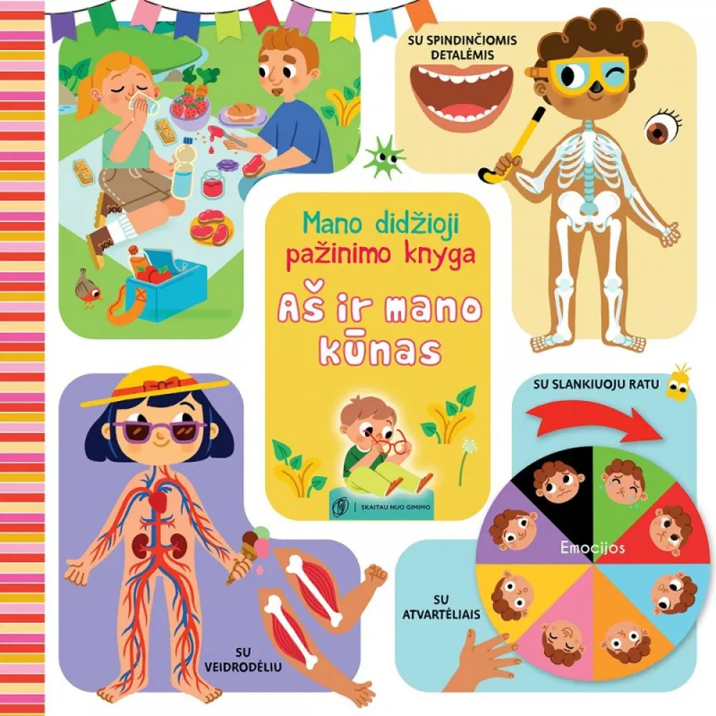 Knyga vaikams Mano didžioji pažinimo knyga: aš ir mano kūnas- Knygos vaikams