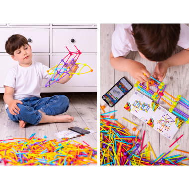 Meli Stik Edu konstruktorius (1200 el.) - Konstruktoriai darželiams