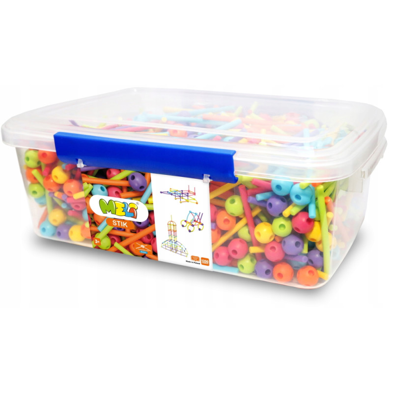 Meli Stik Edu konstruktorius (1200 el.) - Konstruktoriai darželiams