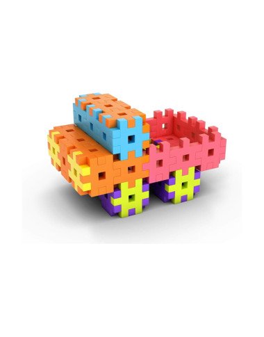 Meli MAXI 50 – Mattoncini Per Costruzioni Creativi, 50 Pezzi, Grandi E Colorati, Per Bambini Da 1 Anno In Su, Giocattolo Educativo