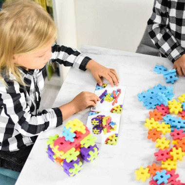 Meli Maxi konstruktorius (100 el.) - Vaflinės kaladėlės vaikams nuo 1 metų