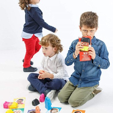 Miniland emocijų kaladėlės - Lavinamieji žaislai vaikams nuo 2 metų