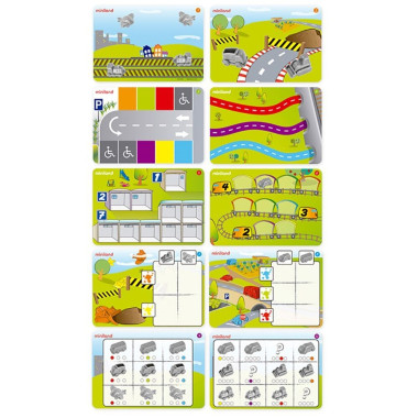 Miniland lavinamasis žaidimas Skaičiuok ir rūšiuok mašinas - Lavinamieji žaislai vaikams nuo 3 metų