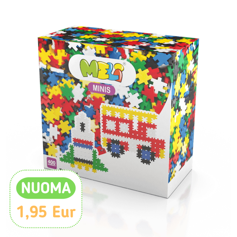 Meli Minis konstruktorius (400 el.) - Konstruktorių nuoma vaikams