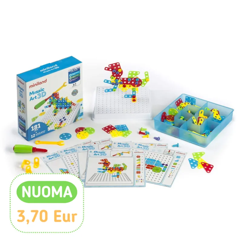 Miniland varžtukų konstruktorius (81 det.)