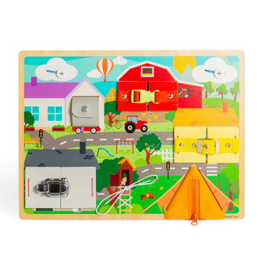 Bigjigs veiklos lenta - Mediniai lavinamieji žaislai