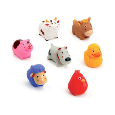 Ludi vonios žaislai Ūkio gyvūnai (7 vnt.) - Vonios žaislai vaikams