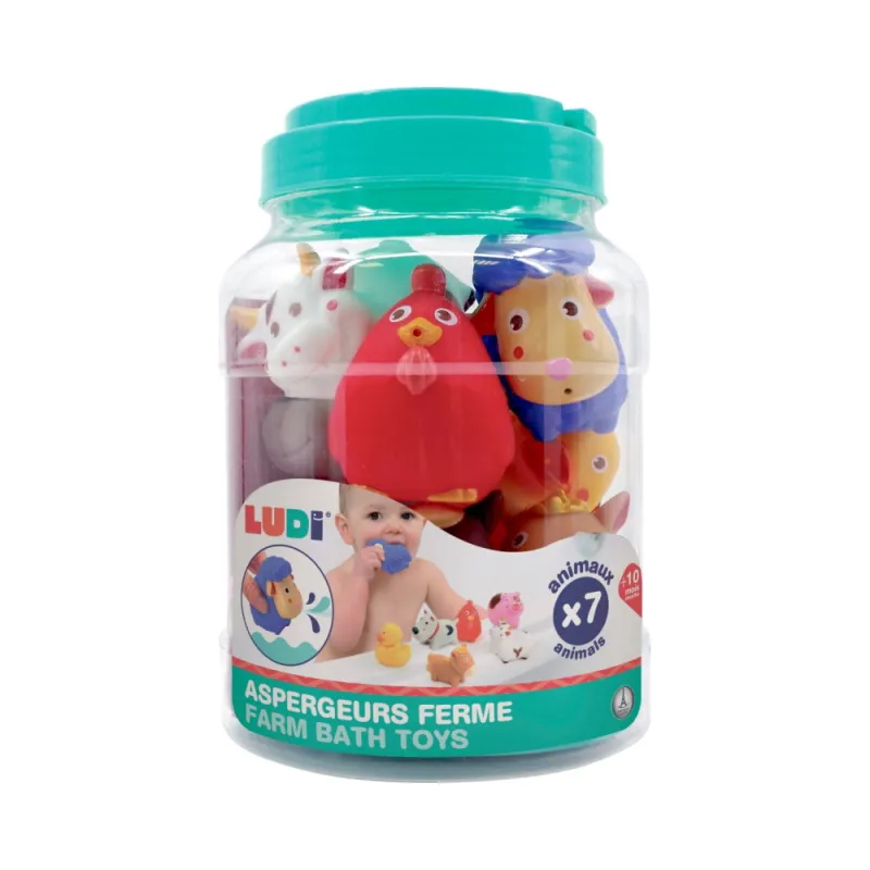 Ludi vonios žaislai Ūkio gyvūnai (7 vnt.) - Vonios žaislai vaikams