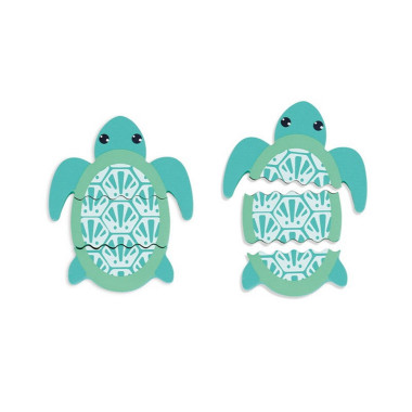 Ludi vonios žaidimas-dėlionė (10 el.) - Vonios žaislai vaikams