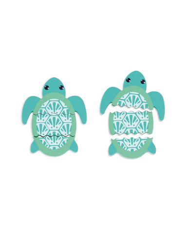 Ludi vonios žaidimas-dėlionė (10 el.) - Vonios žaislai vaikams