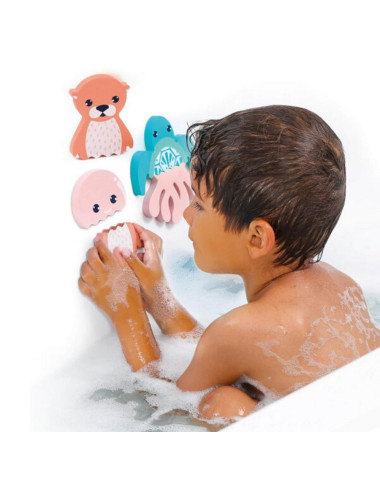 Ludi vonios žaidimas-dėlionė (10 el.) - Vonios žaislai vaikams