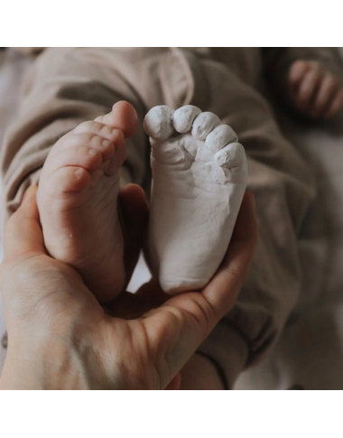 Kūdikio rankos ir pėdos 3D rinkinys pakuotė - Dovanos naujagimių palankynoms