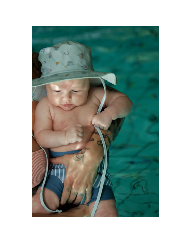 Mėlyni maudymosi šortai vaikams (0-4 metų vaikams)