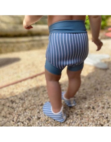 Mėlyni maudymosi šortai vaikams (0-4 metų vaikams)