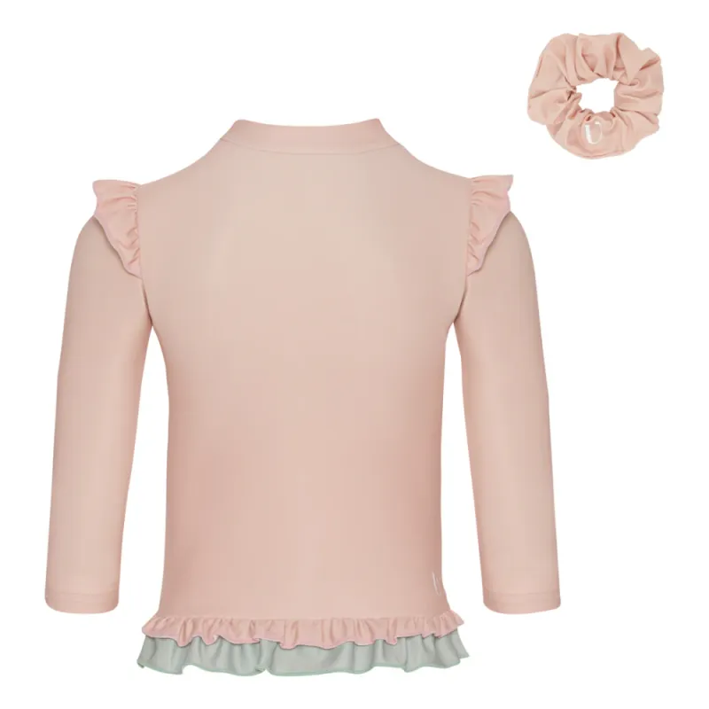 Rausvi maudymosi marškinėliai mergaitei (1-4 m.) Rausvi maudymosi marškinėliai mergaitei (1-4 m.)