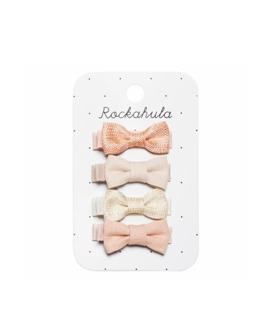 Plaukų segtukais Kaspinėliai švelniai rausvų spalvų