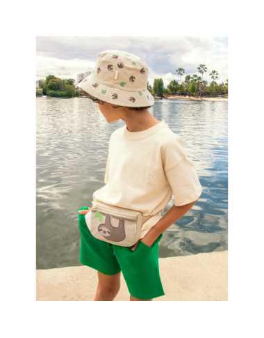Dvipusė vasarinė kepurė vaikams Tinginys (3-10 m.)