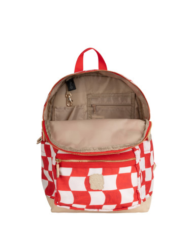 Pick & Pack kuprinė pradinukams Raudoni langeliai, M iš priekio