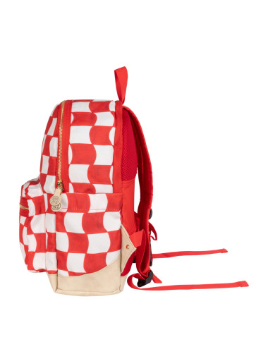 Pick & Pack kuprinė pradinukams Raudoni langeliai, M iš priekio