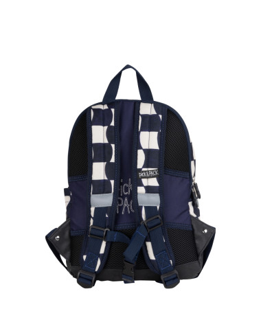 Pick & Pack kuprinė pradinukams Mėlyni langeliai, M iš priekio