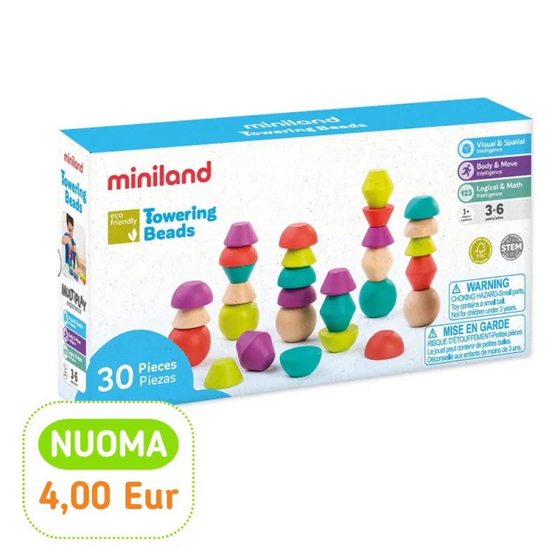 Miniland medinės formos (30 el.) Miniland medinės formos (30 el.)