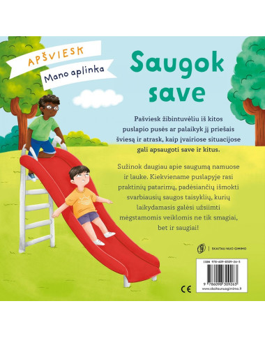 Skaitau nuo gimimo Knygos vaikams Saugok save viršelis