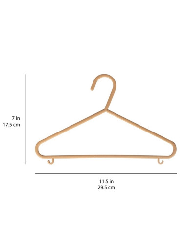 3 Sprouts EKO rudos vaikiškos pakabos (15 vnt.)