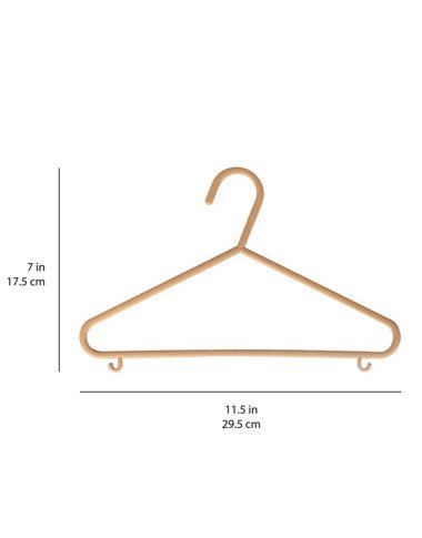 3 Sprouts EKO rudos vaikiškos pakabos (15 vnt.)