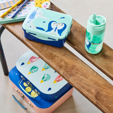 Petit Monkey pietų dėžutė Drambliukas su derančia gertuve vaikams