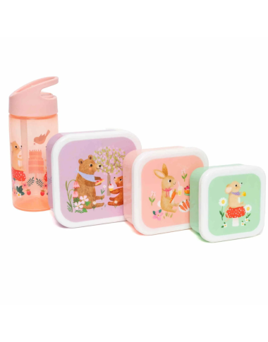 Užkandžių dėžučių rinkinys Gyvūnų piknikas