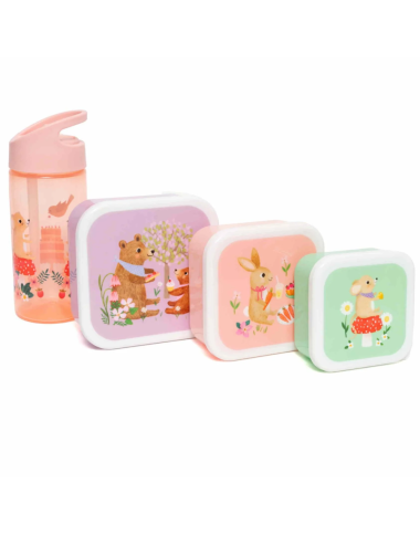 Vaikiška gertuvė su šiaudeliu Gyvūnų piknikas (380 ml)