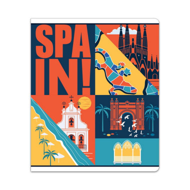 Premium kokybės sąsiuvinis, langeliais - trečio dizaino