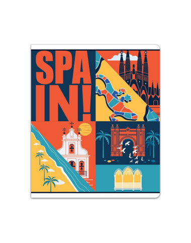 Premium kokybės sąsiuvinis, langeliais