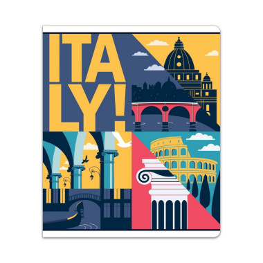 Premium kokybės sąsiuvinis, langeliais