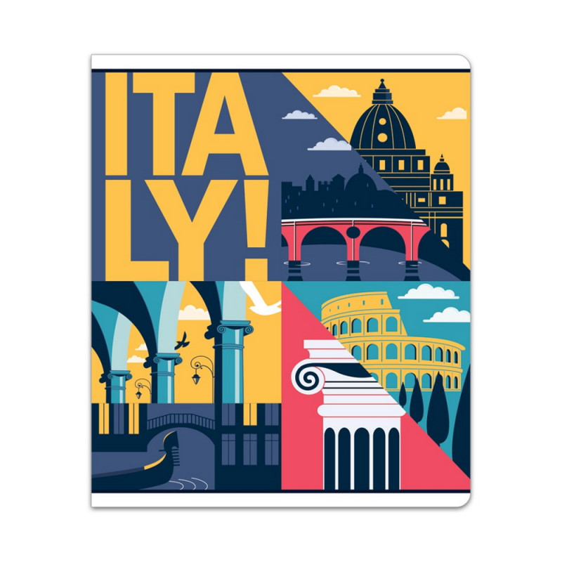 Premium kokybės sąsiuvinis, langeliais