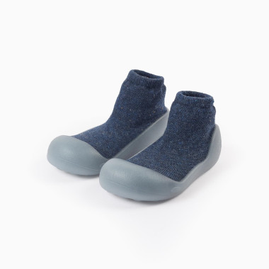 ZIPPY mėlyni tapukai-kojinės pastatyti vienas šalia kito