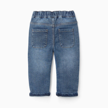 ZIPPY mėlyni džinsai (6/9-24/36 mėn) iš galo