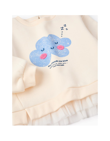ZIPPY džemperis mergaitei Debesėlis (6/9-24/36 mėn) iš priekio