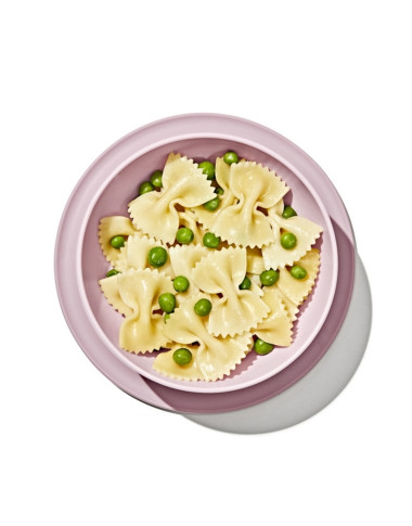 OXO prilimpantis dubenėlis Rausvas iš šono