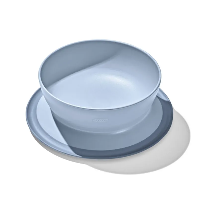 OXO prilimpantis dubenėlis Melsvas iš šono