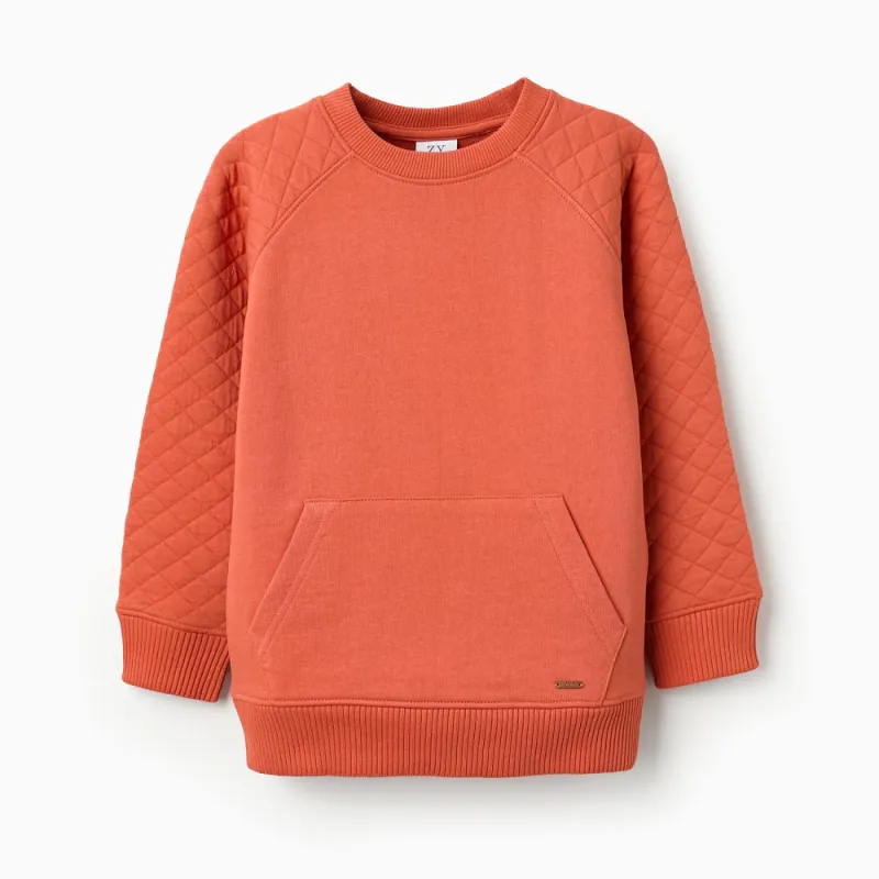 ZIPPY tamsiai oranžinis džemperis (3/4-13/14 m) iš priekio