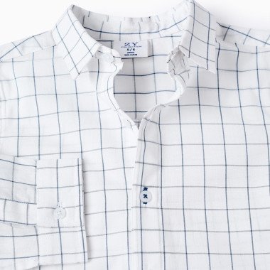 ZIPPY balti languoti marškiniai (3/4-13/14 m) iš arti