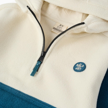 ZIPPY šiltas vaikiškas džemperis (3/4-13/14 m) iš arti, matosi užtrauktukas