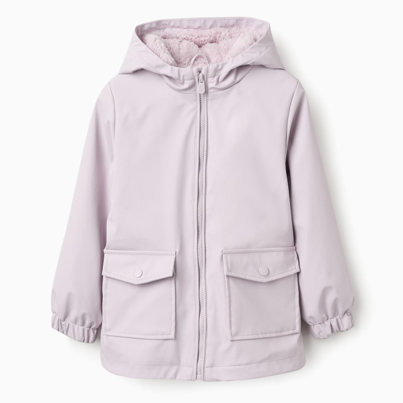 ZIPPY alyvinė lietaus striukė mergaitei (3/4-13/14 m) iš priekio