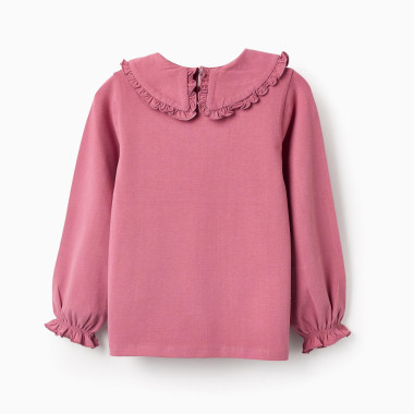 ZIPPY rausvi marškinėliai ilgomis rankovėmis (3/4-11/12 m) iš nugaros