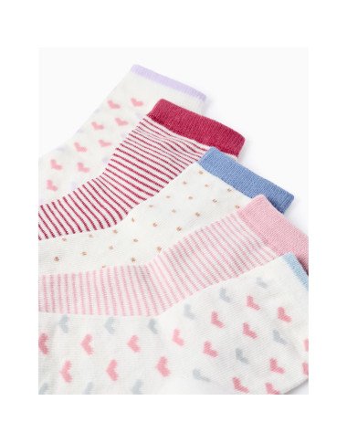 ZIPPY kojinės mergaitei Širdelės, 5 poros (15-37) ZIPPY kojinės mergaitei Širdelės, 5 poros (15-37)