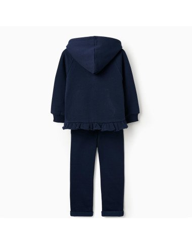 ZIPPY tamsiai mėlynas kostiumėlis (3/4-13/14 m) iš priekio