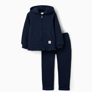 ZIPPY tamsiai mėlynas kostiumėlis (3/4-13/14 m) iš priekio