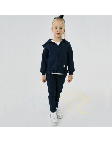 ZIPPY tamsiai mėlynas kostiumėlis (3/4-13/14 m) iš priekio