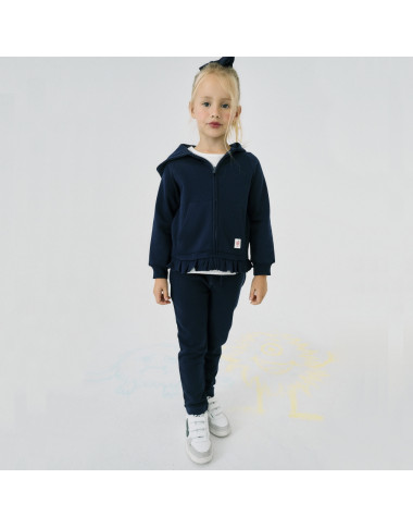 ZIPPY tamsiai mėlynas kostiumėlis (3/4-13/14 m) iš priekio